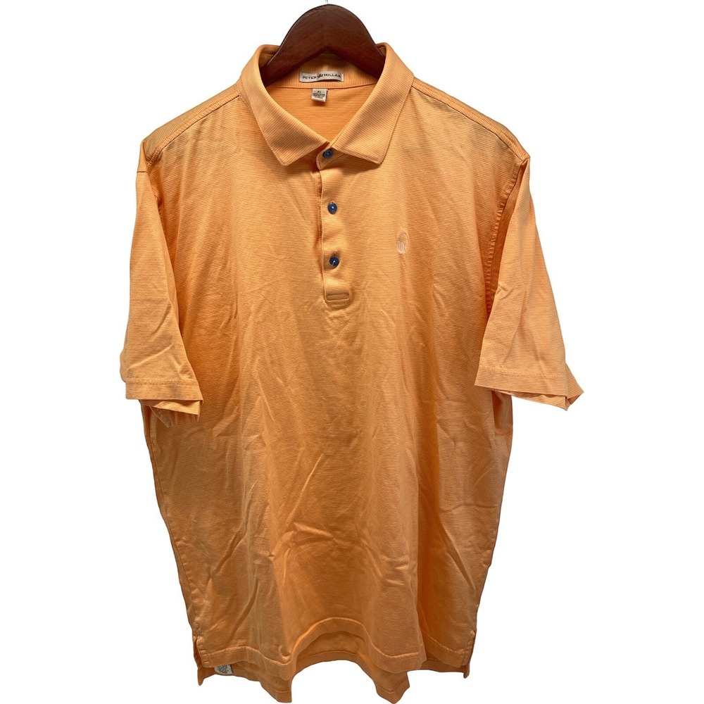 Peter Millar Mens XL Orange Polo Shirt